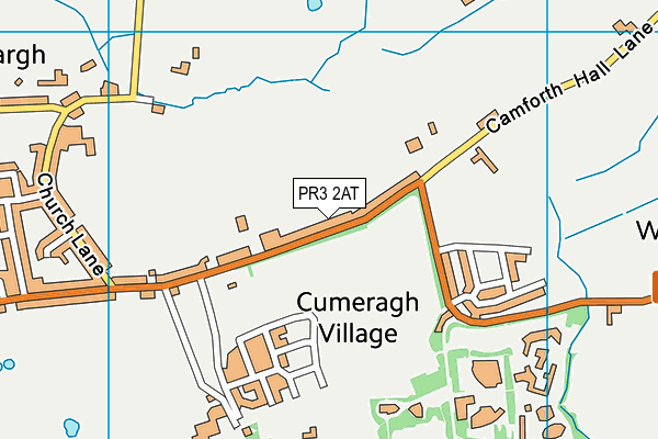 PR3 2AT map - OS VectorMap District (Ordnance Survey)