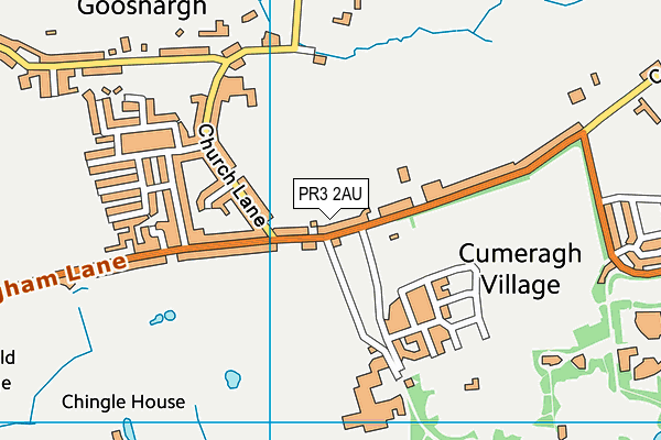 Map of GOOSNARGH CHIPPY LTD at district scale