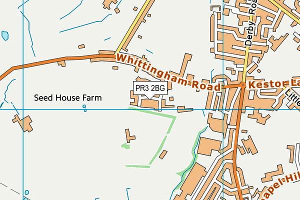 PR3 2BG map - OS VectorMap District (Ordnance Survey)