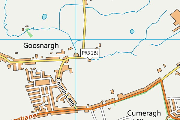 PR3 2BJ map - OS VectorMap District (Ordnance Survey)