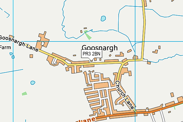Goosnargh Oliverson's Church of England Primary School map (PR3 2BN) - OS VectorMap District (Ordnance Survey)