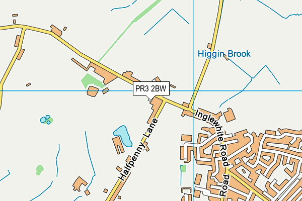 PR3 2BW map - OS VectorMap District (Ordnance Survey)