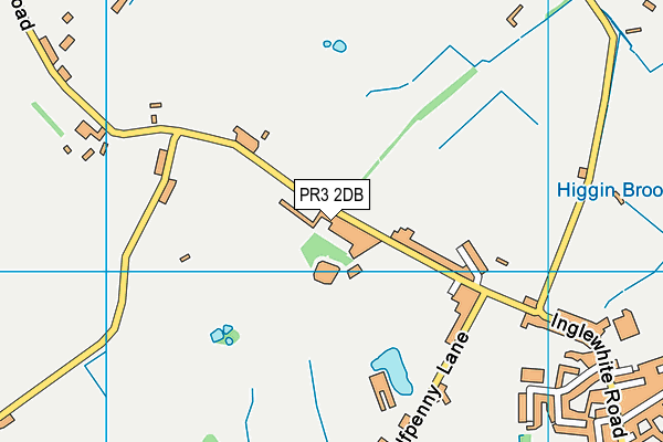 PR3 2DB map - OS VectorMap District (Ordnance Survey)