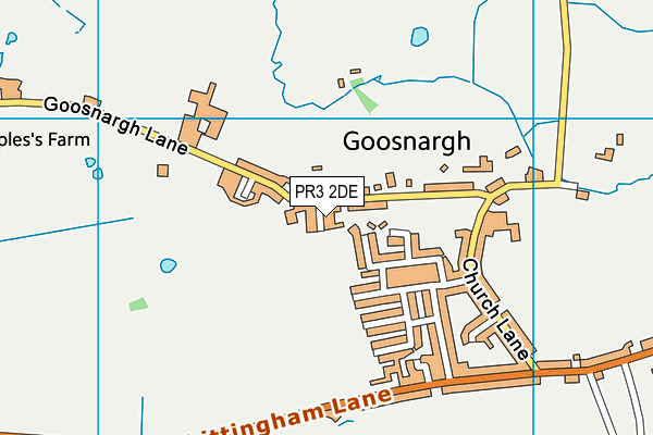 PR3 2DE map - OS VectorMap District (Ordnance Survey)