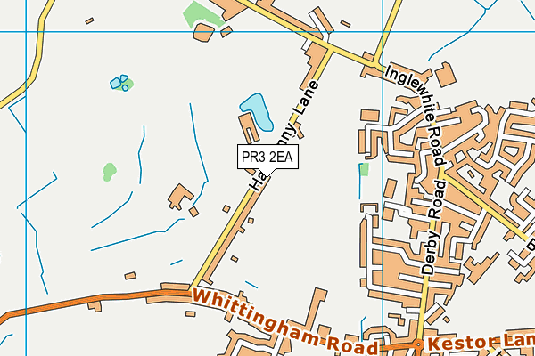 PR3 2EA map - OS VectorMap District (Ordnance Survey)