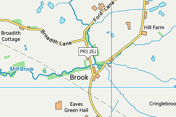 PR3 2EJ map - OS VectorMap District (Ordnance Survey)