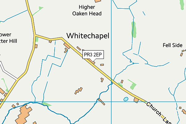Goosnargh Whitechapel Primary School map (PR3 2EP) - OS VectorMap District (Ordnance Survey)