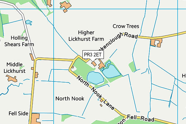 PR3 2ET map - OS VectorMap District (Ordnance Survey)