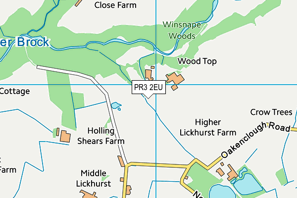 PR3 2EU map - OS VectorMap District (Ordnance Survey)