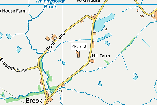 St Francis Catholic Primary School, Goosnargh map (PR3 2FJ) - OS VectorMap District (Ordnance Survey)
