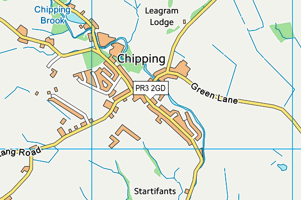 PR3 2GD map - OS VectorMap District (Ordnance Survey)