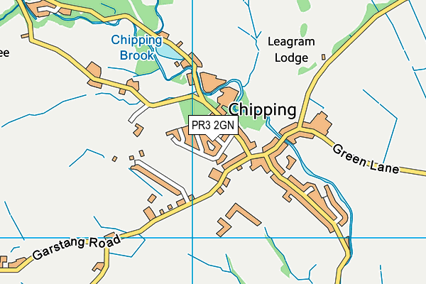 PR3 2GN map - OS VectorMap District (Ordnance Survey)