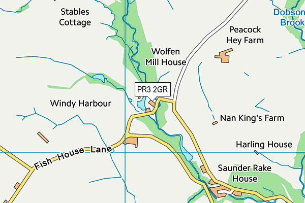 PR3 2GR map - OS VectorMap District (Ordnance Survey)