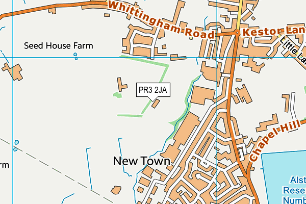 PR3 2JA map - OS VectorMap District (Ordnance Survey)