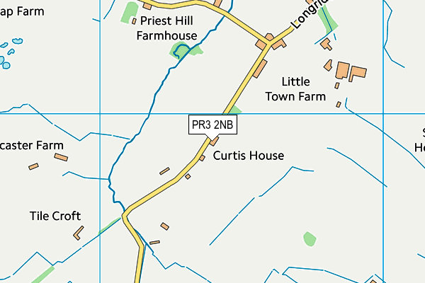 Longridge Cc (George Newsham Memorial Ground And Croft/Haworth Ground)  map (PR3 2NB) - OS VectorMap District (Ordnance Survey)