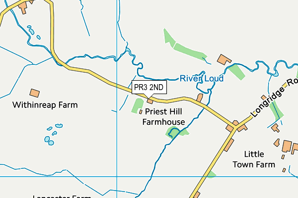 PR3 2ND map - OS VectorMap District (Ordnance Survey)