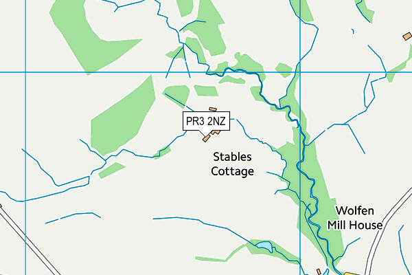 PR3 2NZ map - OS VectorMap District (Ordnance Survey)