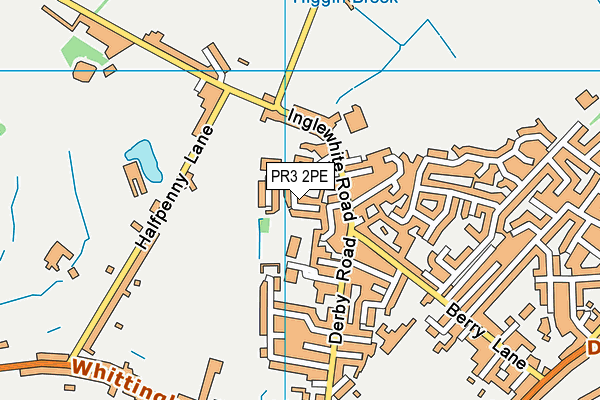 PR3 2PE map - OS VectorMap District (Ordnance Survey)