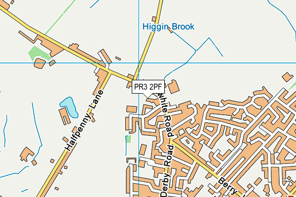 PR3 2PF map - OS VectorMap District (Ordnance Survey)