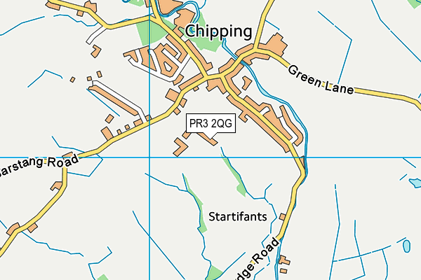 PR3 2QG map - OS VectorMap District (Ordnance Survey)