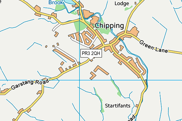 Chipping & District Memorial Hall map (PR3 2QH) - OS VectorMap District (Ordnance Survey)