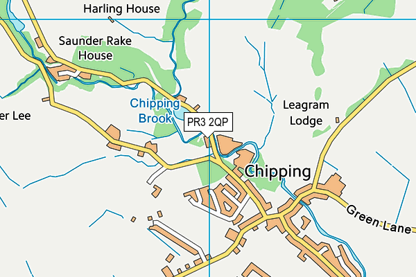 PR3 2QP map - OS VectorMap District (Ordnance Survey)