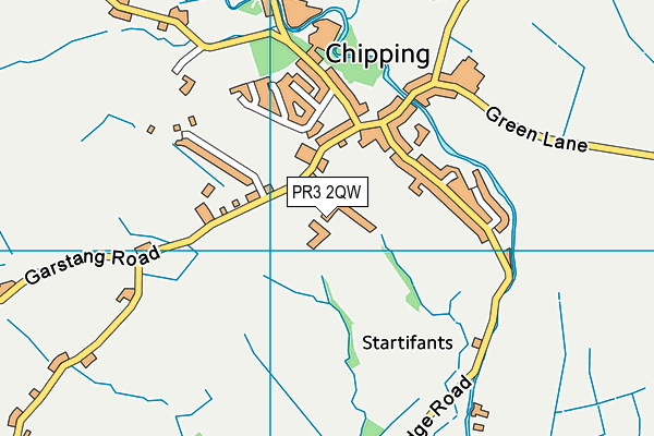 PR3 2QW map - OS VectorMap District (Ordnance Survey)