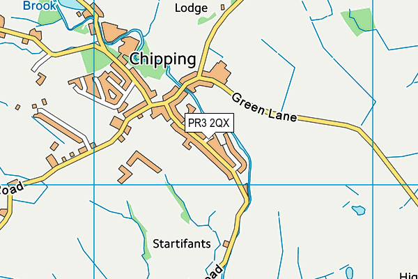 PR3 2QX map - OS VectorMap District (Ordnance Survey)