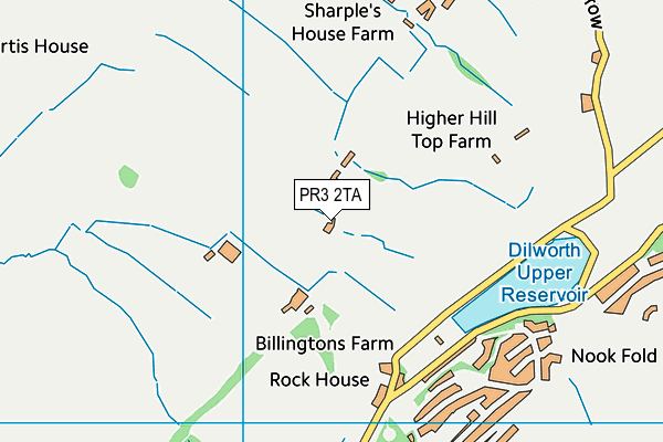 PR3 2TA map - OS VectorMap District (Ordnance Survey)