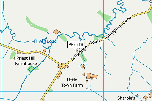 PR3 2TB map - OS VectorMap District (Ordnance Survey)