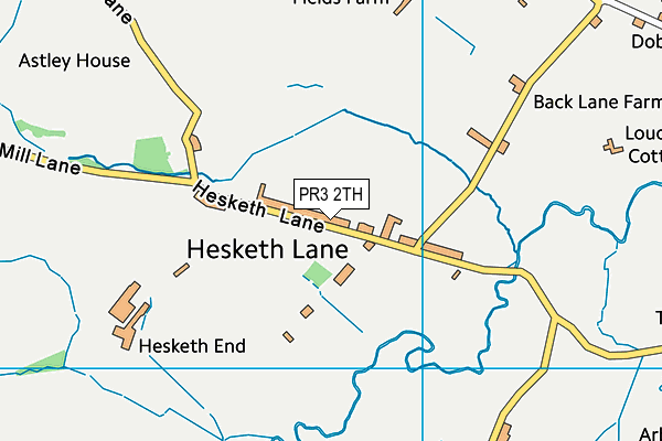 PR3 2TH map - OS VectorMap District (Ordnance Survey)