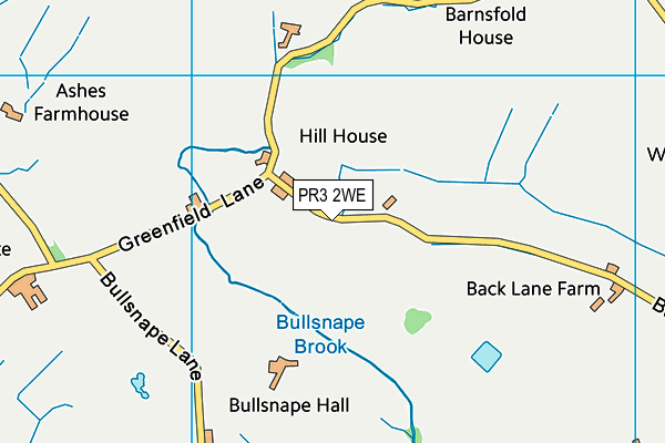 PR3 2WE map - OS VectorMap District (Ordnance Survey)