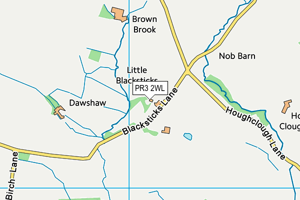 PR3 2WL map - OS VectorMap District (Ordnance Survey)