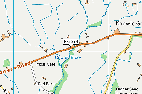 PR3 2YN map - OS VectorMap District (Ordnance Survey)