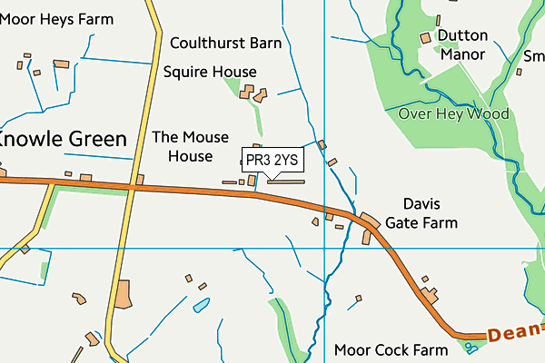 PR3 2YS map - OS VectorMap District (Ordnance Survey)