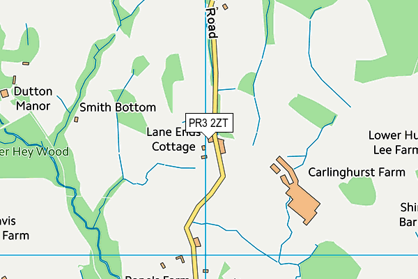 PR3 2ZT map - OS VectorMap District (Ordnance Survey)
