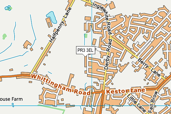 PR3 3EL map - OS VectorMap District (Ordnance Survey)