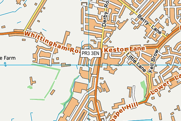 PR3 3EN map - OS VectorMap District (Ordnance Survey)