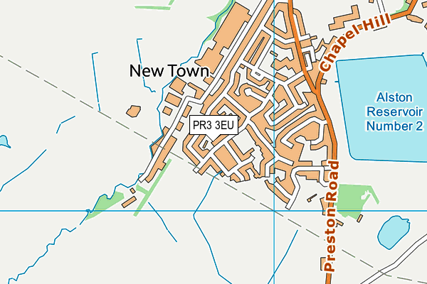 PR3 3EU map - OS VectorMap District (Ordnance Survey)