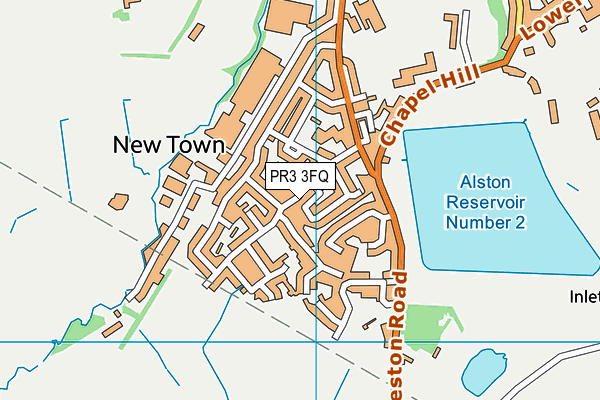 PR3 3FQ map - OS VectorMap District (Ordnance Survey)