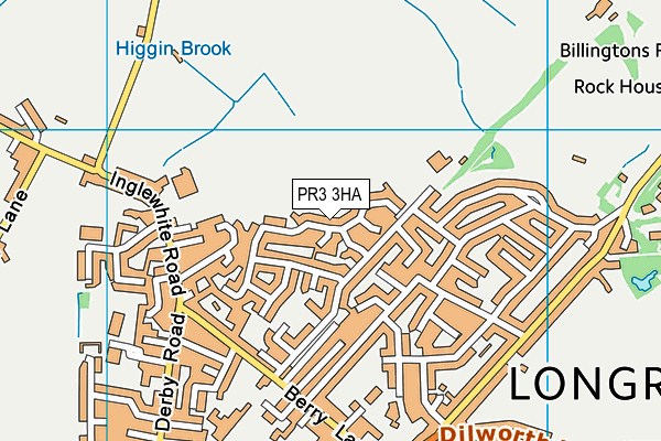PR3 3HA map - OS VectorMap District (Ordnance Survey)