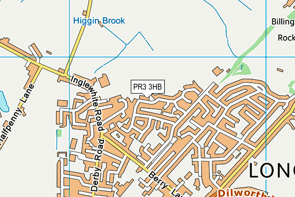 PR3 3HB map - OS VectorMap District (Ordnance Survey)