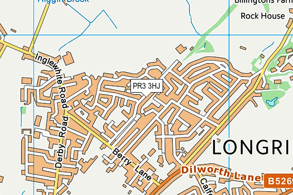 PR3 3HJ map - OS VectorMap District (Ordnance Survey)