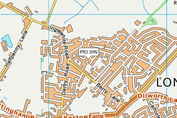 PR3 3HN map - OS VectorMap District (Ordnance Survey)