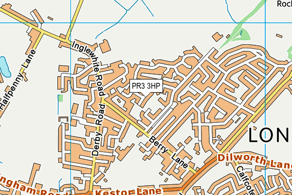 PR3 3HP map - OS VectorMap District (Ordnance Survey)