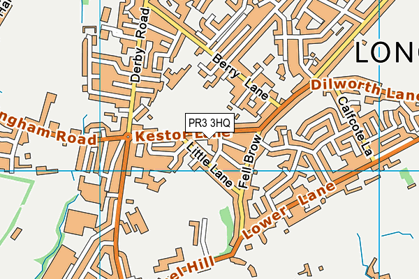 PR3 3HQ map - OS VectorMap District (Ordnance Survey)