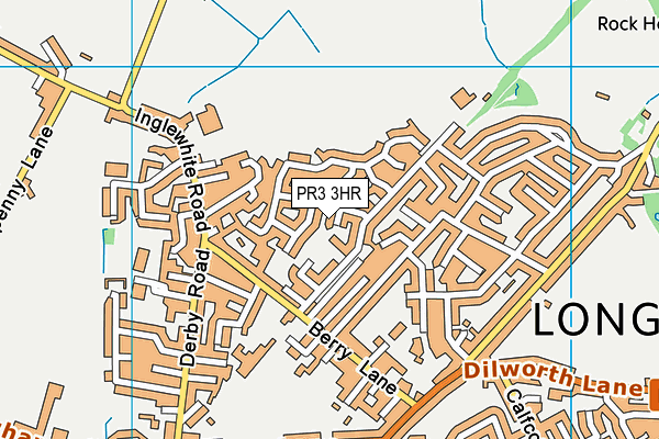 PR3 3HR map - OS VectorMap District (Ordnance Survey)