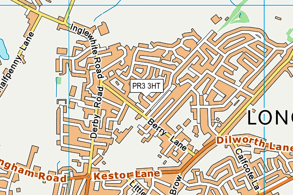 PR3 3HT map - OS VectorMap District (Ordnance Survey)
