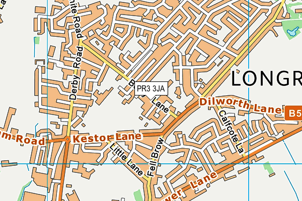 Longridge C Of E Primary School map (PR3 3JA) - OS VectorMap District (Ordnance Survey)