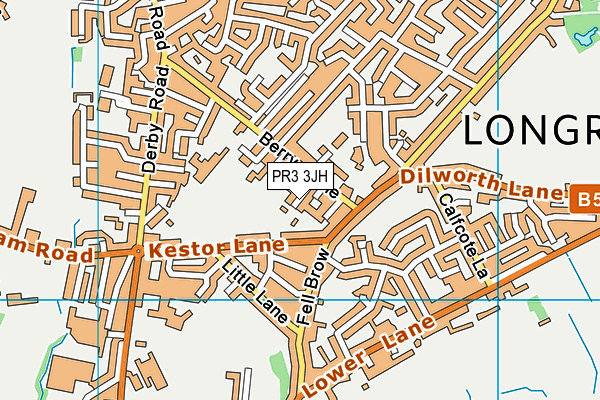 PR3 3JH map - OS VectorMap District (Ordnance Survey)
